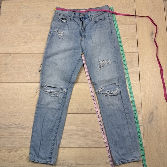 Madewell The Perfect Summer Jean - Light Blue Distressed - Picture 2 of 8